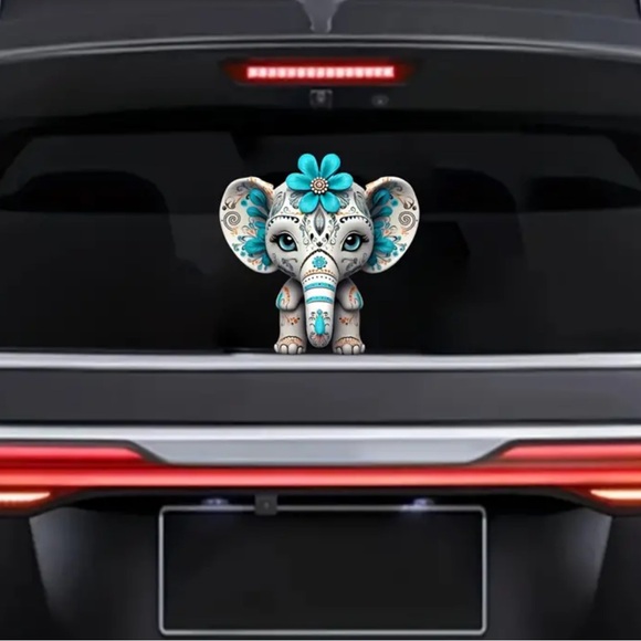 Baby Elephant Self-Adhesive Sticker, 4 in 1 Sheet - Picture 10 of 10